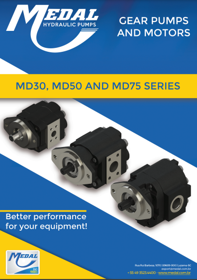 Hydraulic Gear Pumps and Motors - MD30, MD50 and MD75 Series - 