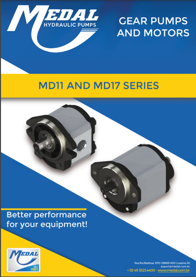 Hydraulic Gear Pumps and Motors - MD11 and MD17 Series - 