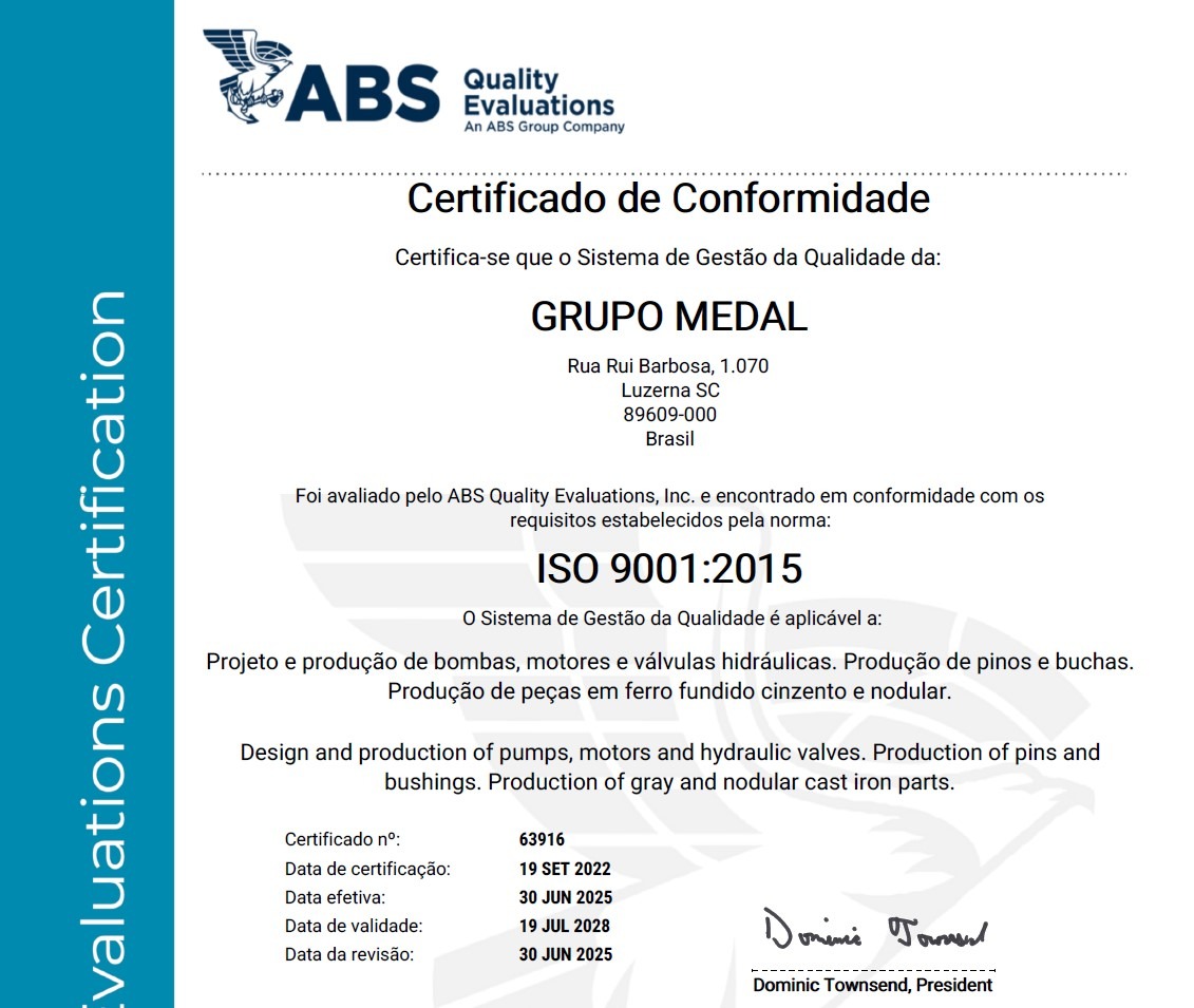 GRUPO MEDAL: ISO 9001:2015 RECERTIFICATION