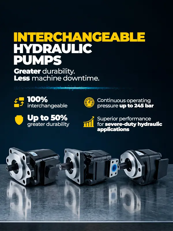 Interchangeable hydraulic pumps - Interchange pump drops